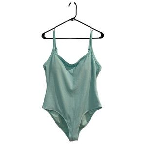 New Aerie Women’s One Piece Swimsuit Size XL Light Teal Color.